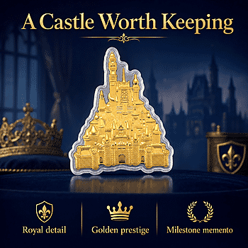24K Golden Royal Castle Emboss Sheet 10mg - Product card gallery slide 3 (10178347434297)