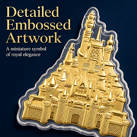 24K Golden Royal Castle Emboss Sheet 10mg - Product card gallery slide 4 (10178347434297)