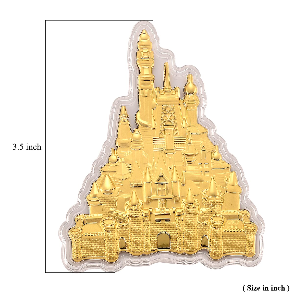 24K Golden Royal Castle Emboss Sheet 10mg image number 4