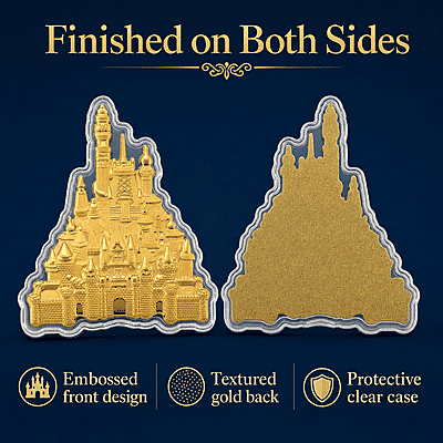 24K Golden Royal Castle Emboss Sheet 10mg