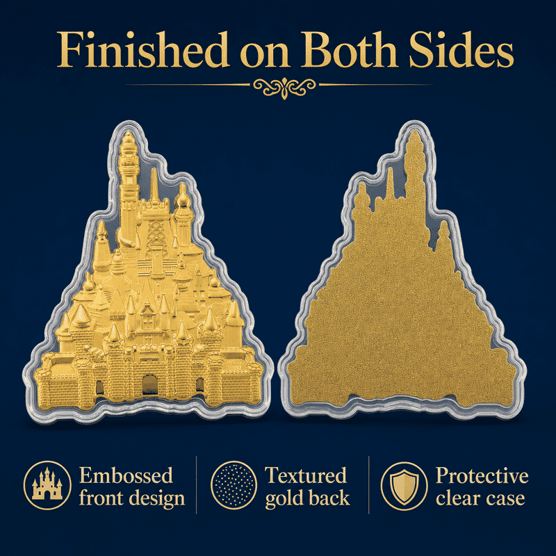 24K Golden Royal Castle Emboss Sheet 10mg