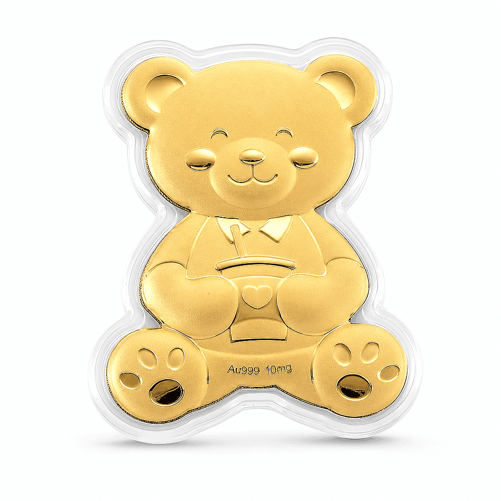 Forever Love Teddy 24k Gold Embossed Sheet 10mg (Del. In 10-12 Days)