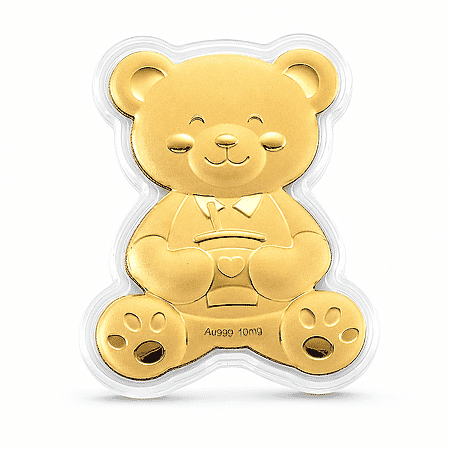 24K Golden Forever Love Teddy Embossed sheet 10mg - Product card gallery slide 1 (10178347467065)