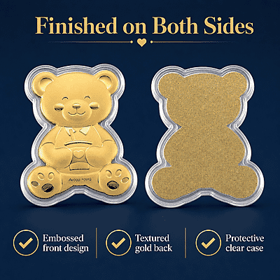 Forever Love Teddy 24k Gold Embossed Sheet 10mg