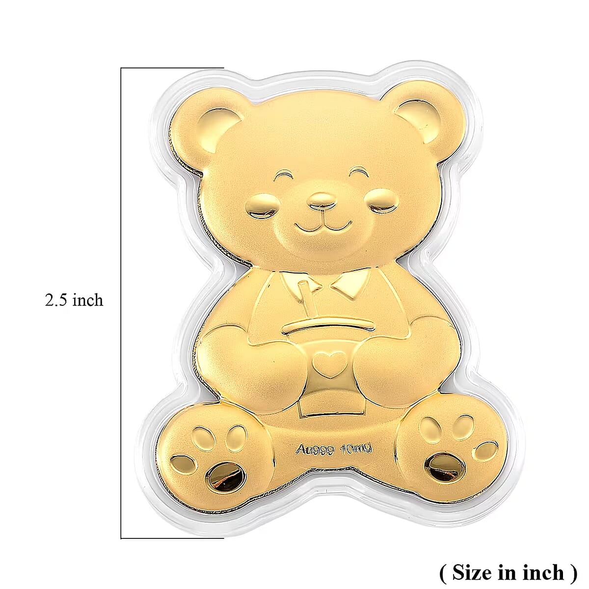 24K Golden Forever Love Teddy Embossed sheet 10mg image number 5