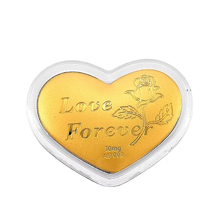 Valentine Special Deal 24K Golden Heart of Forever Embossed Sheet 10mg - Product card gallery slide 1 (10178347696441)
