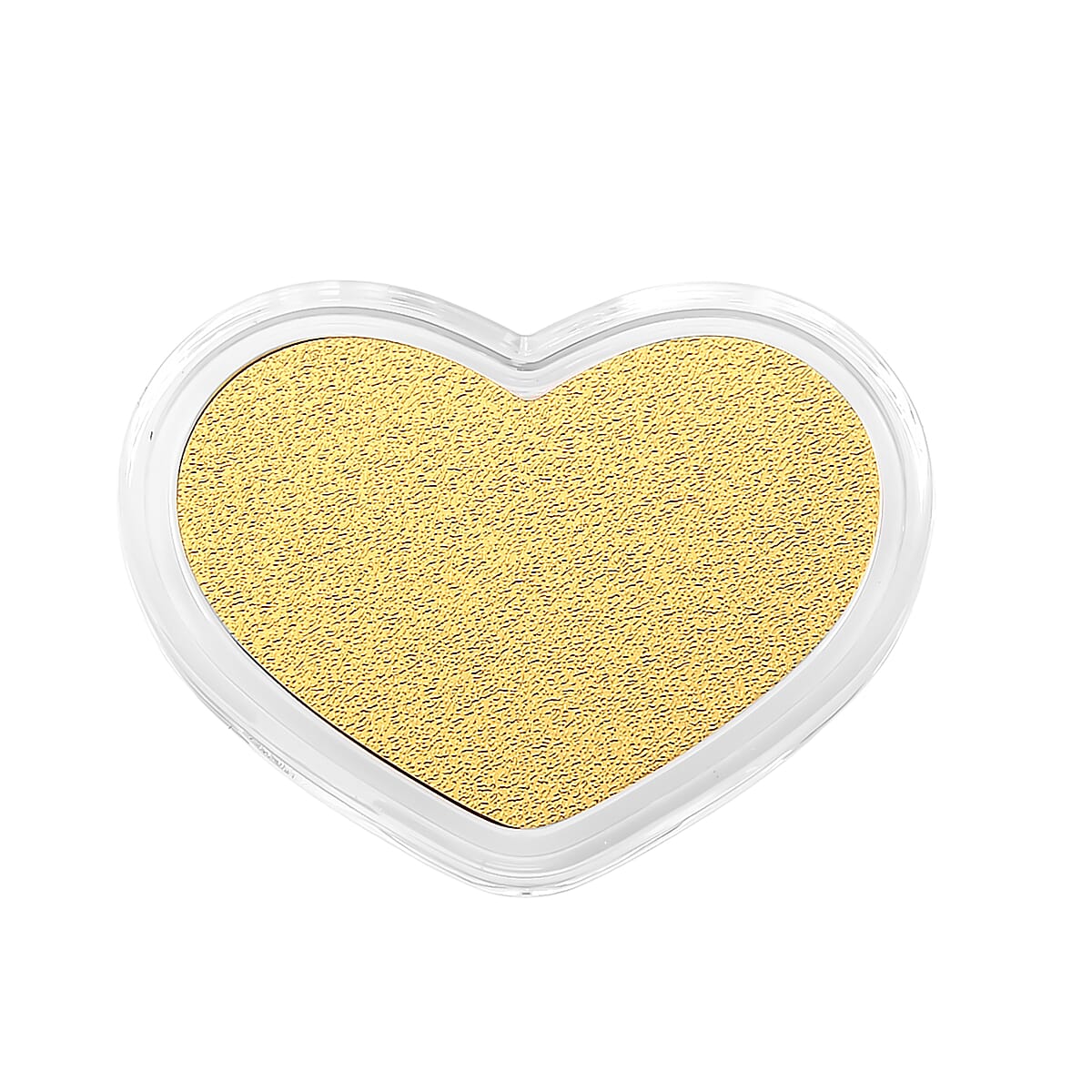 24K Golden Heart Shape Bar 10mg image number 3