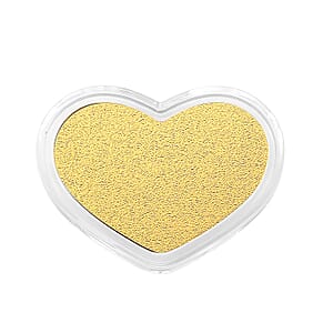 24K Golden Heart Shape Bar 10mg