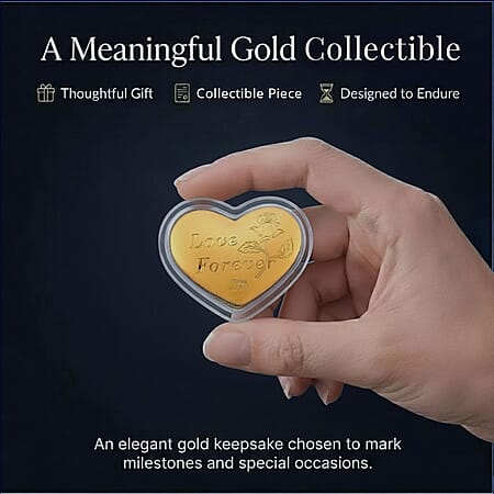 Valentine Special Deal 24K Golden Heart of Forever Embossed Sheet 10mg - Product card gallery slide 4 (10178347696441)