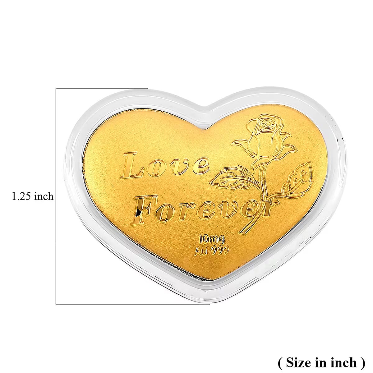 Valentine Special Deal 24K Golden Heart of Forever Embossed Sheet 10mg image number 5