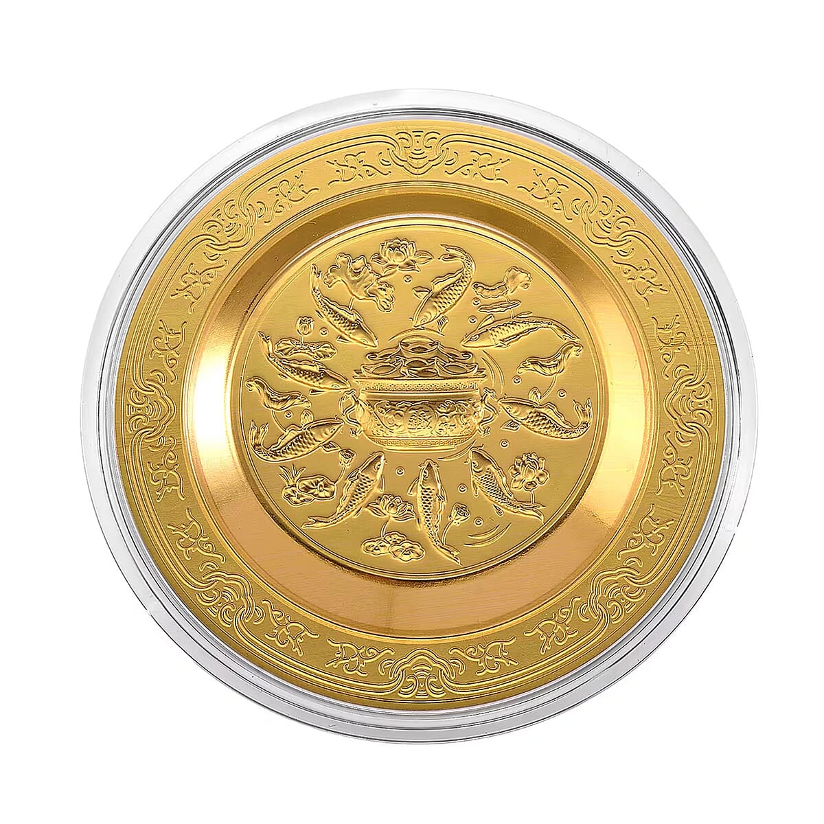 Valentine Special Deal 24K Golden Flow of Prosperity Embossed Coin Sheet &bull; 100 mg image number 6