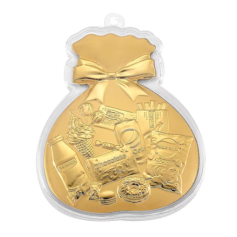 24K Golden Wealth & Blessings Lucky Bag Emboss Sheet 10mg