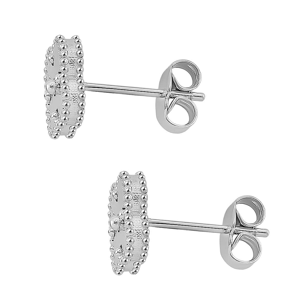 Doorbuster Rhapsody Clover Earrings in 950 Platinum 4.35 Grams image number 3