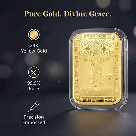 24K Golden Divine Mercy Devotion Emboss Sheet 10mg - Product card gallery slide 2 (10178347794745)