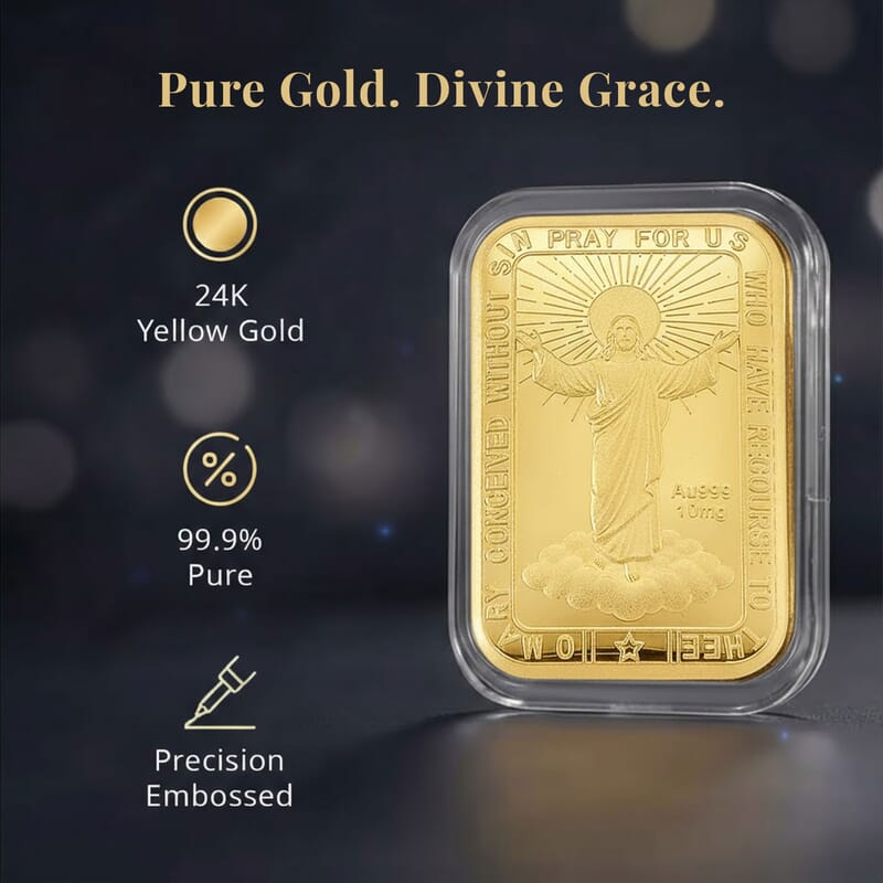 Divine Mercy 24k Gold Embossed Sheet 10mg