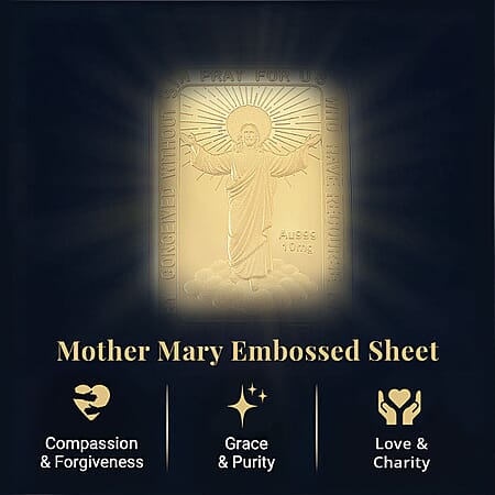24K Golden Divine Mercy Devotion Emboss Sheet 10mg - Product card gallery slide 3 (10178347794745)
