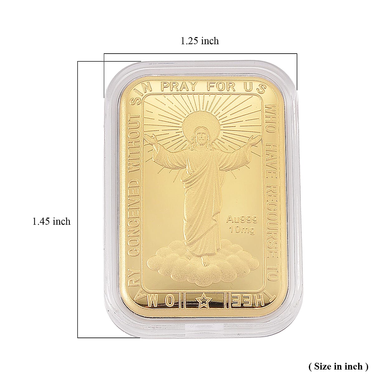 Doorbuster 24K Golden Mother Mary Emboss Sheet 10mg image number 4