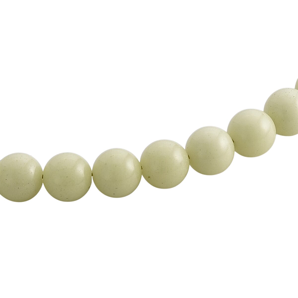 Yellow Glow in Dark Beaded Necklace in Stainless Steel 340.00 ctw (34 Inches) image number 5