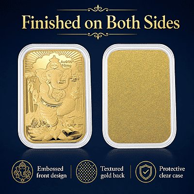 Lord Ganesh 24k Gold Embossed Sheet 10mg