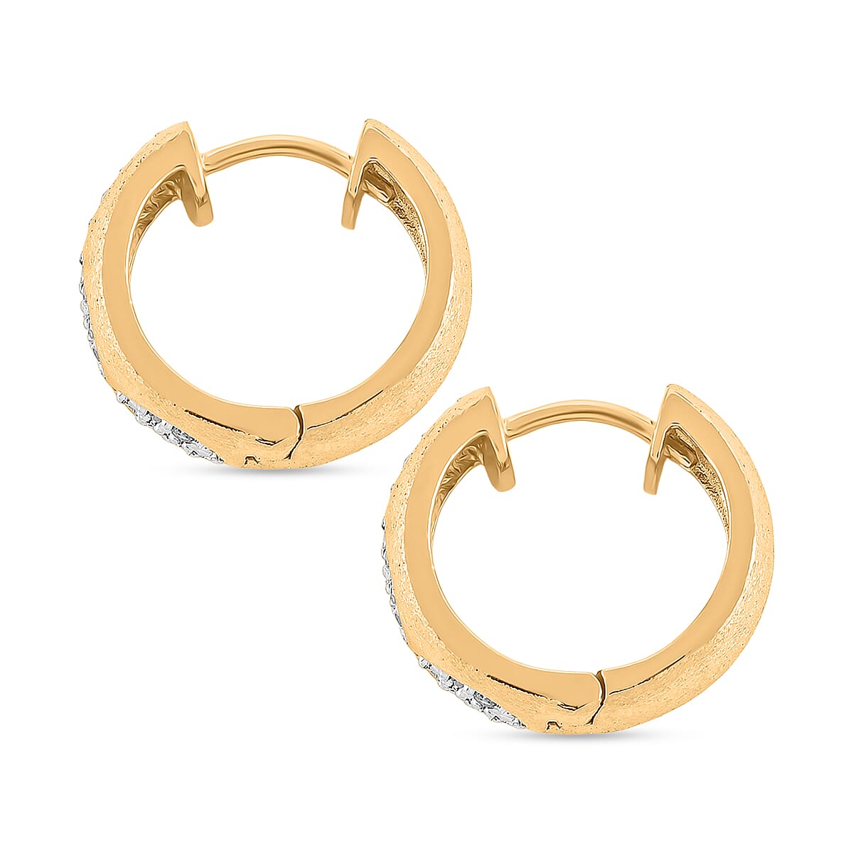 Diamond I2-I3 0.20 ctw Earrings in Sterling Silver 