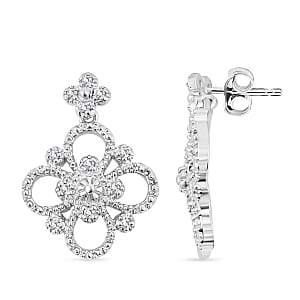 Diamond I2-I3 0.20 ctw Earrings in Rhodium Over Sterling Silver 