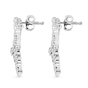 Diamond I2-I3 0.20 ctw Earrings in Rhodium Over Sterling Silver 