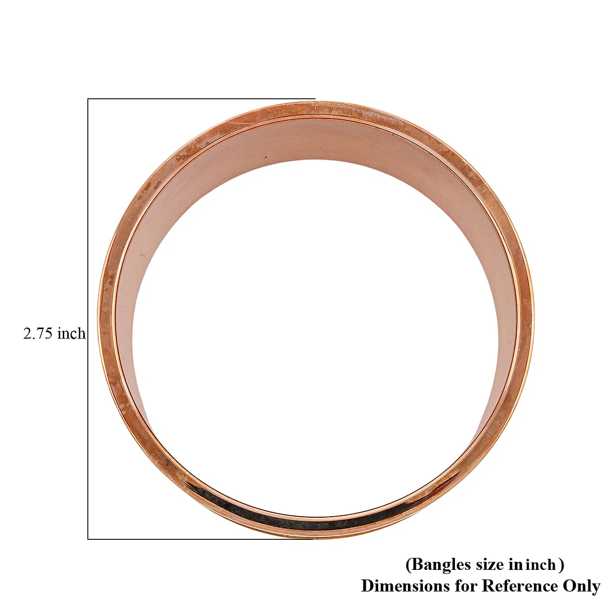 Calvin Klein Closeout Spellbound ION Plated RG Stainless Steel Bangle Bracelet (7.00 In) image number 3