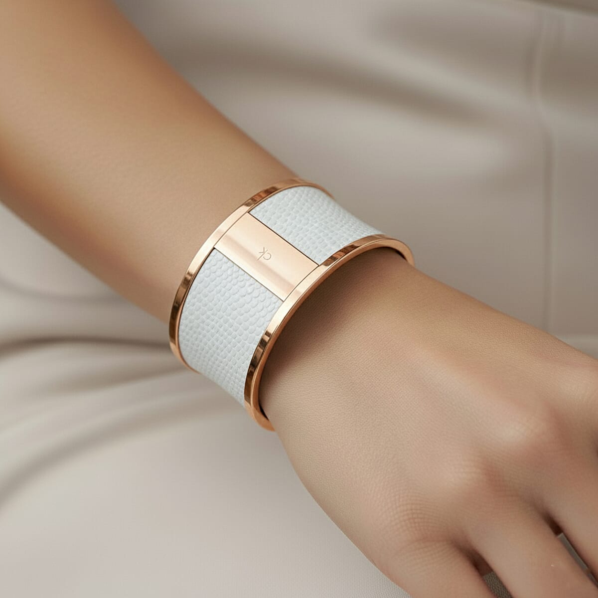 Calvin Klein Spellbound ION Plated RG Stainless Steel Bangle Bracelet (7.00 In) image number 2