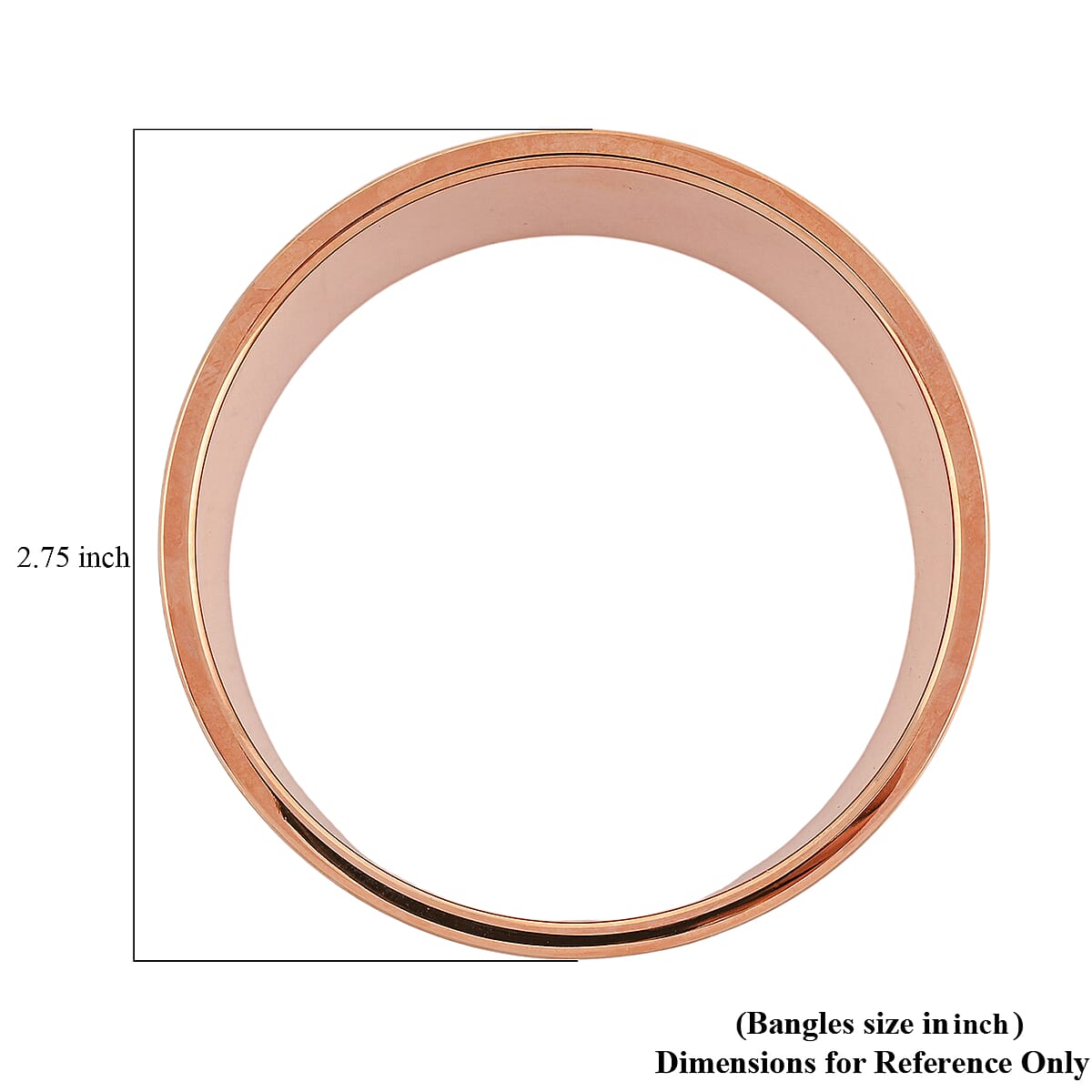 Calvin Klein Spellbound ION Plated RG Stainless Steel Bangle Bracelet (7.00 In) image number 3