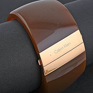 Calvin Klein Closeout ION Plated RG Stainless Steel Vision Bangle Bracelet (7.00 In)