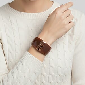 Calvin Klein Closeout ION Plated RG Stainless Steel Vision Bangle Bracelet (7.00 In)