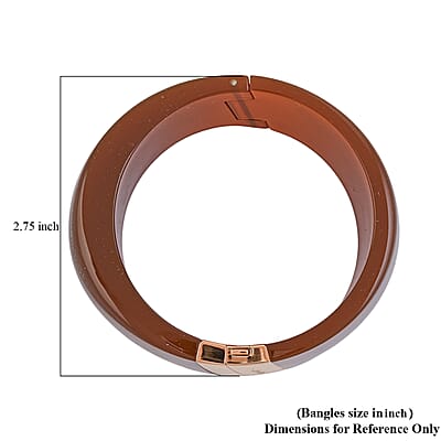 Calvin Klein Closeout ION Plated RG Stainless Steel Vision Bangle Bracelet (7.00 In)