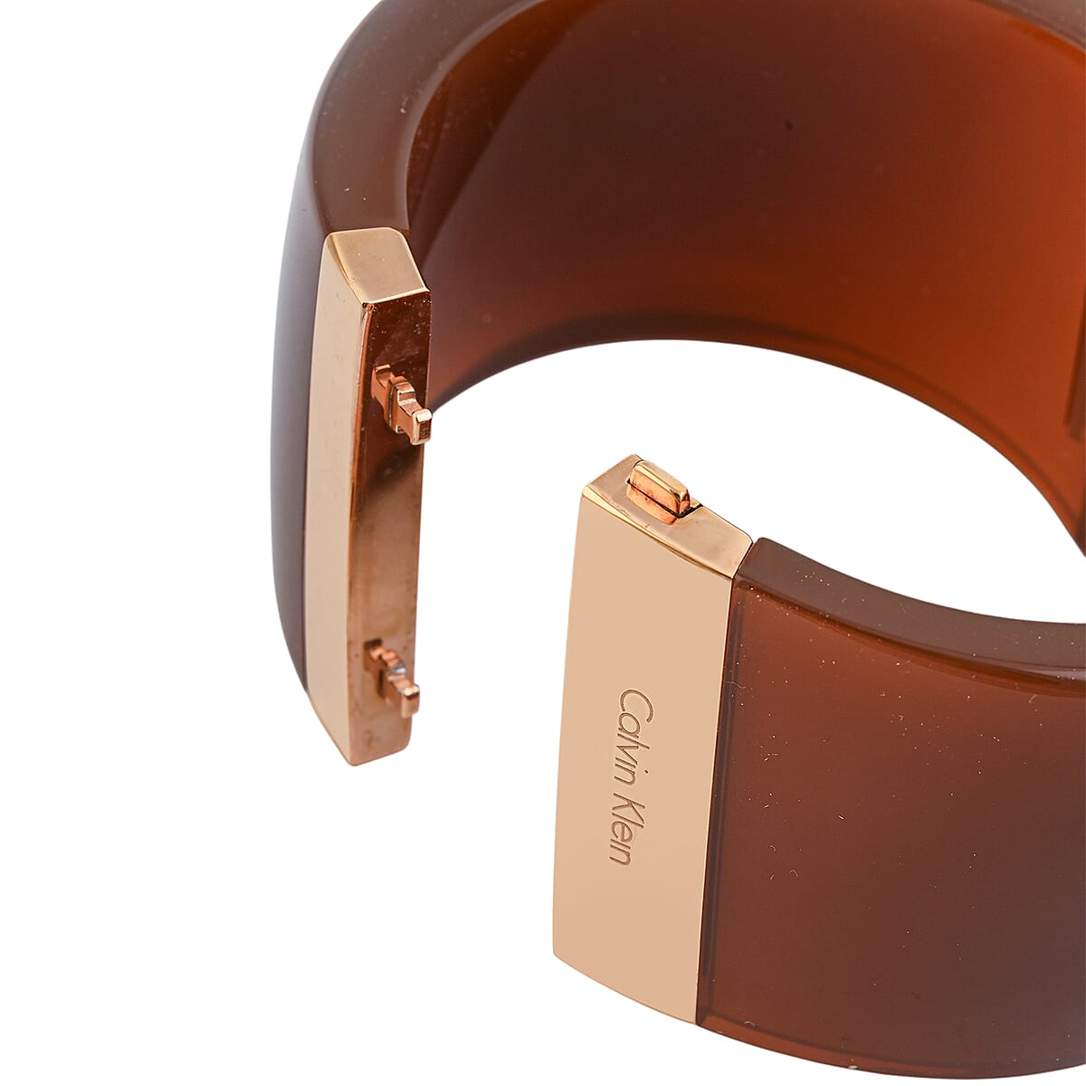 Calvin Klein Closeout ION Plated RG Stainless Steel Vision Bangle Bracelet (6.25 In) image number 3