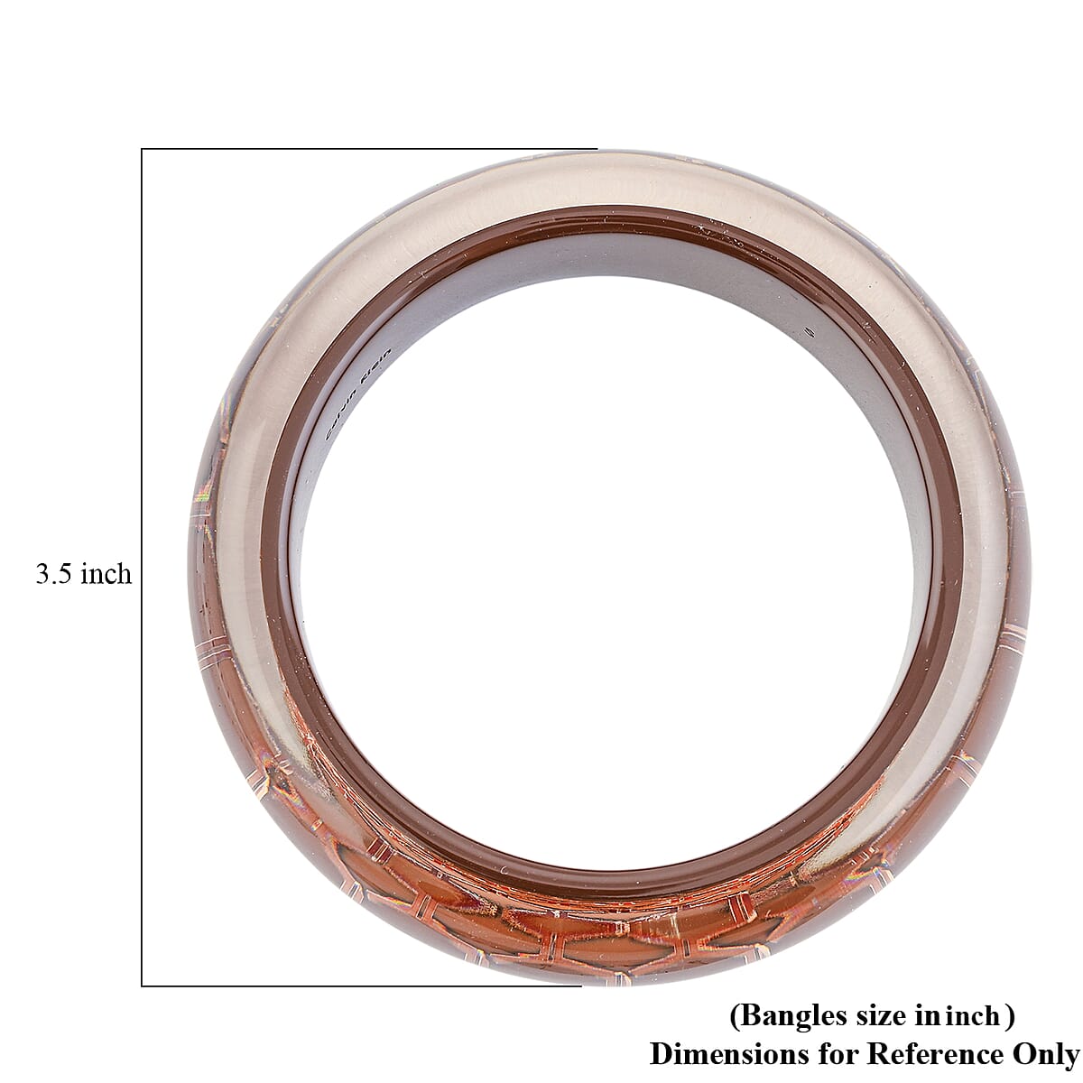 Calvin Klein Closeout ION Plated RG Stainless Steel Abstract Bangle Bracelet (8.00 In) image number 3