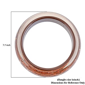 Calvin Klein Closeout ION Plated RG Stainless Steel Abstract Bangle Bracelet (8.00 In)