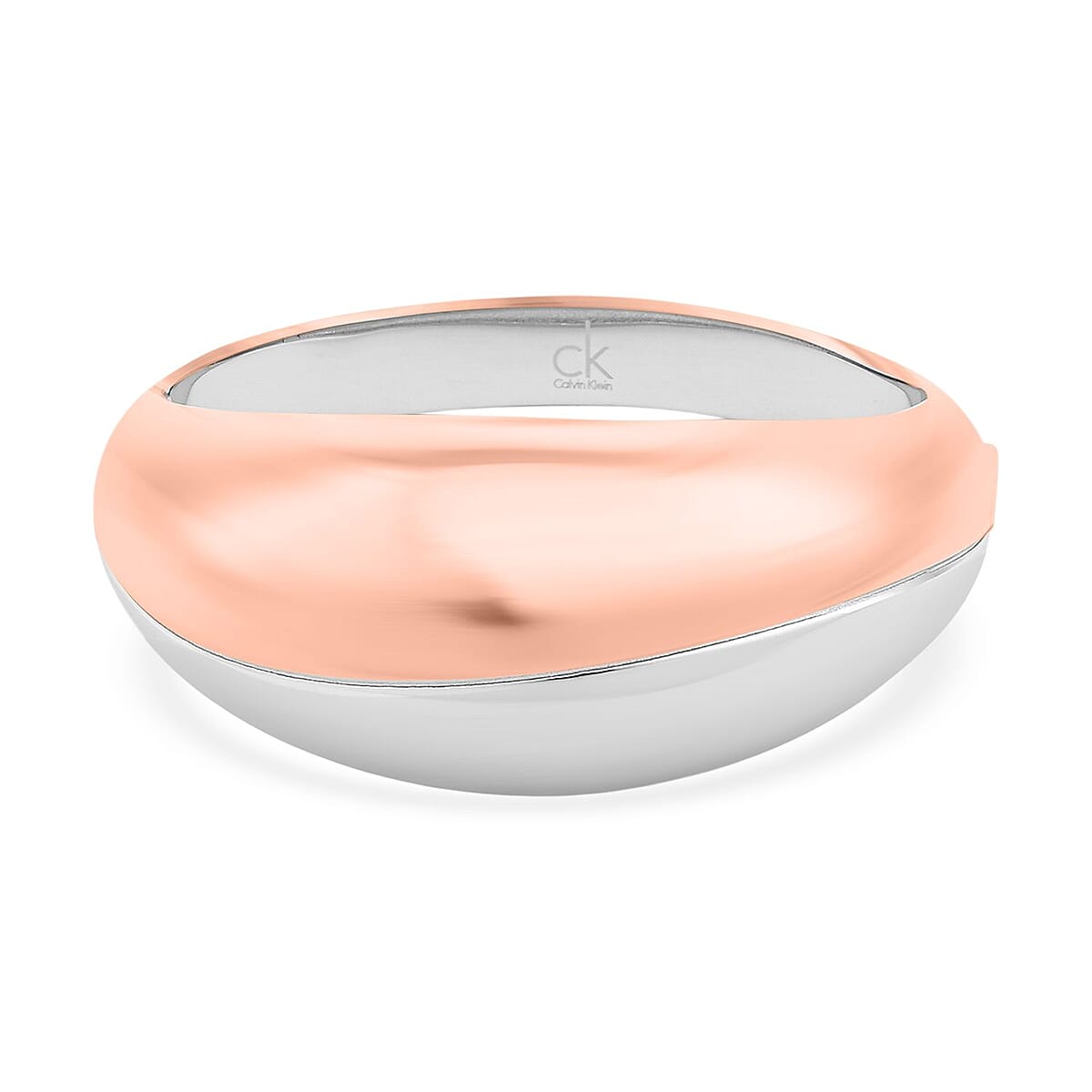 Calvin Klein Closeout ION Plated RG and Stainless Steel Empathic Bangle Bracelet (6.25 In)  image number 0