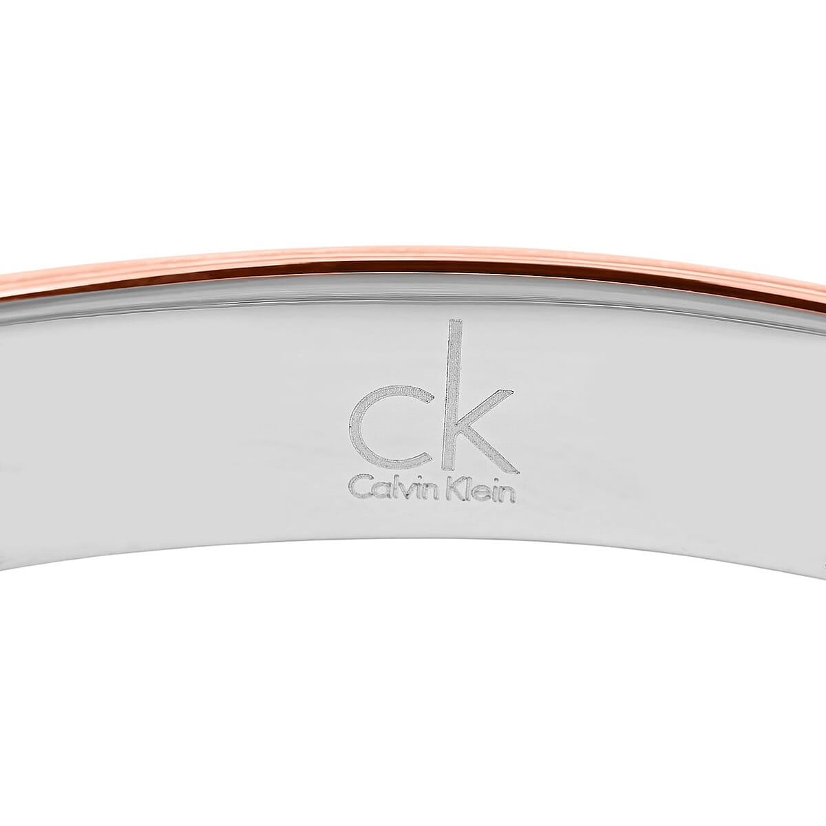 Calvin Klein Closeout ION Plated RG and Stainless Steel Empathic Bangle Bracelet (6.25 In)  image number 3
