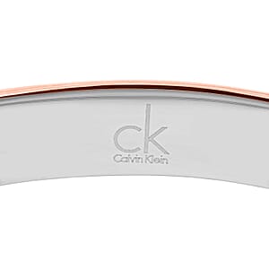 Calvin Klein Closeout ION Plated RG and Stainless Steel Empathic Bangle Bracelet (6.25 In) 