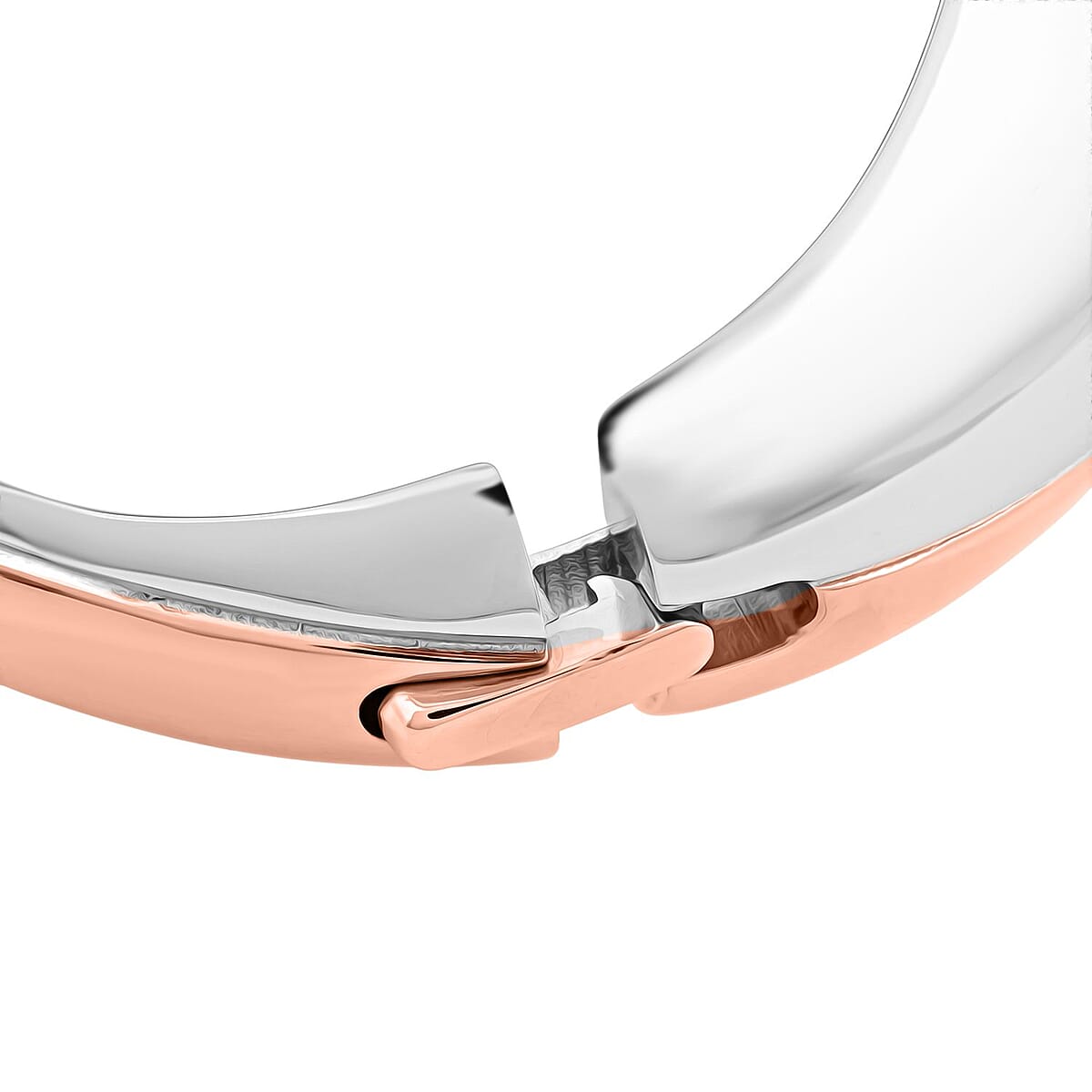 Calvin Klein Closeout ION Plated RG and Stainless Steel Empathic Bangle Bracelet (6.25 In)  image number 4