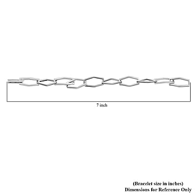 Calvin Klein Closeout Stainless Steel Abstract Bracelet (7.00 In)