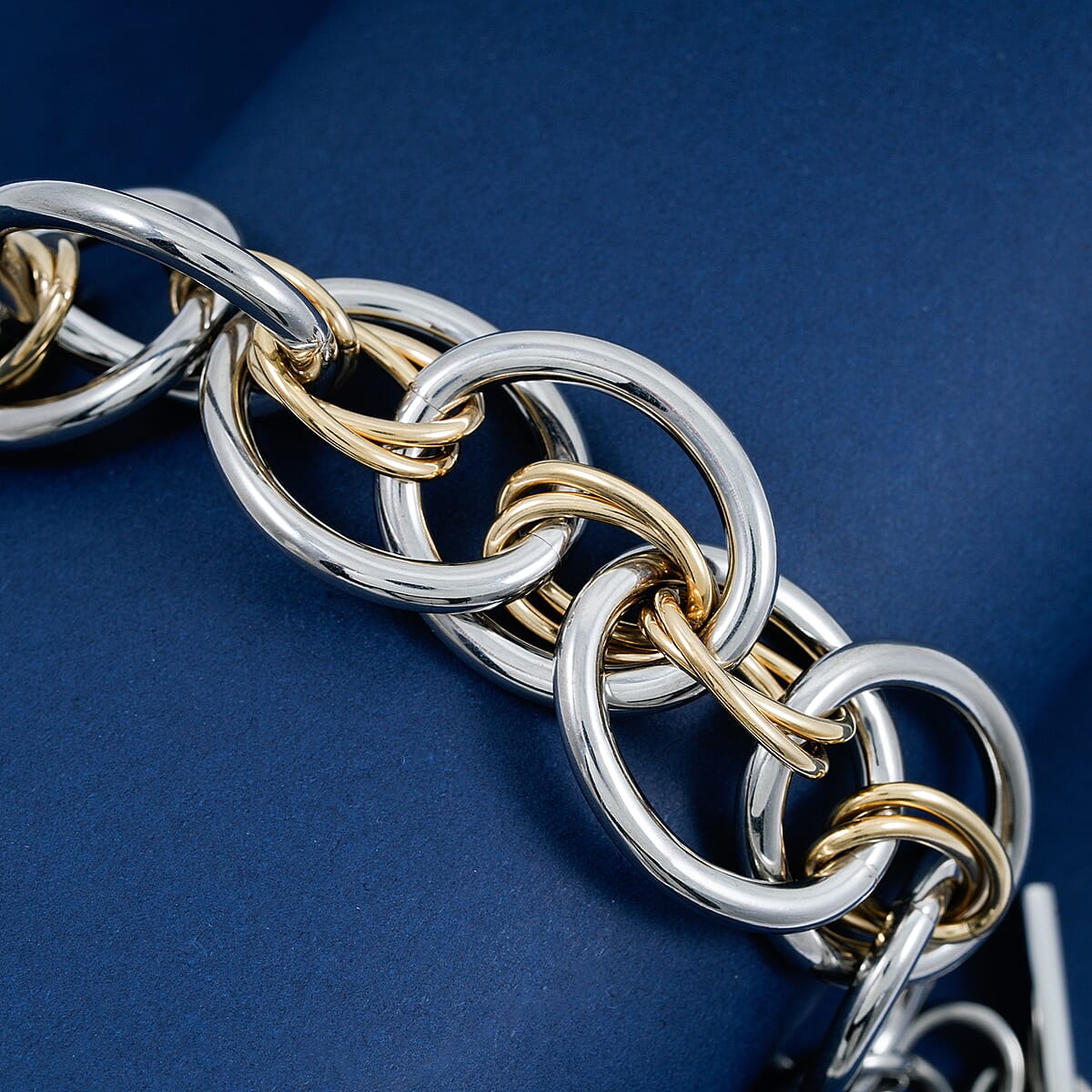 Calvin Klein ION Plated YG and Stainless Steel Forward Bracelet (7.00 In) image number 1