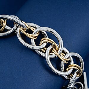 Calvin Klein ION Plated YG and Stainless Steel Forward Bracelet (7.00 In)