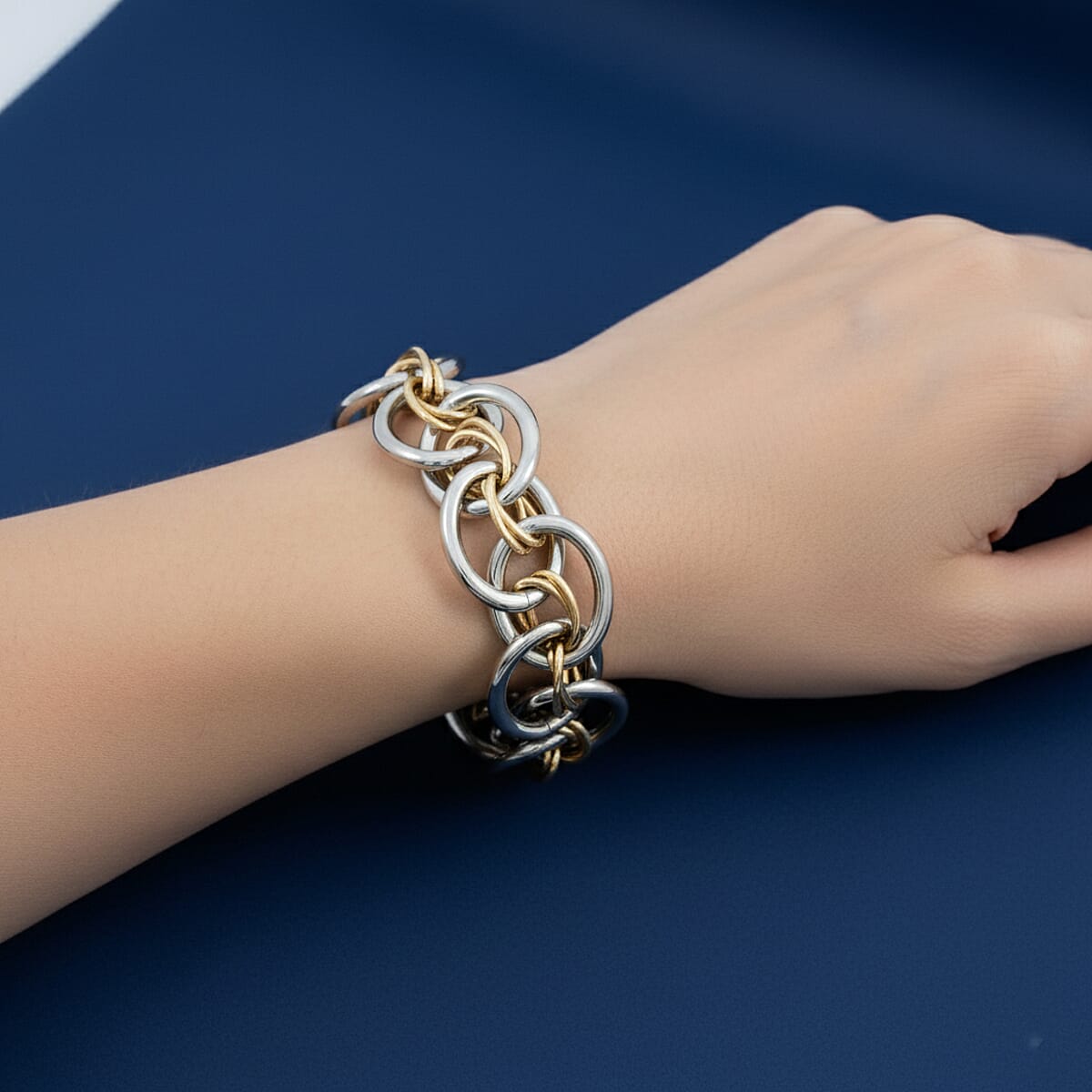 Calvin Klein ION Plated YG and Stainless Steel Forward Bracelet (7.00 In) image number 2