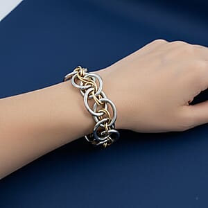 Calvin Klein ION Plated YG and Stainless Steel Forward Bracelet (7.00 In)