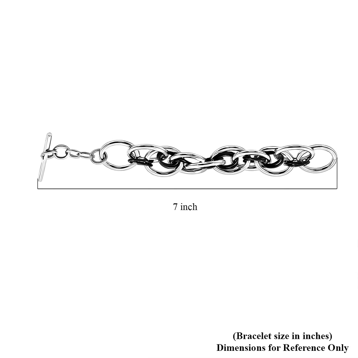 Calvin Klein Closeout ION Plated Black and Stainless Steel Forward Bracelet (7.00 In) image number 5