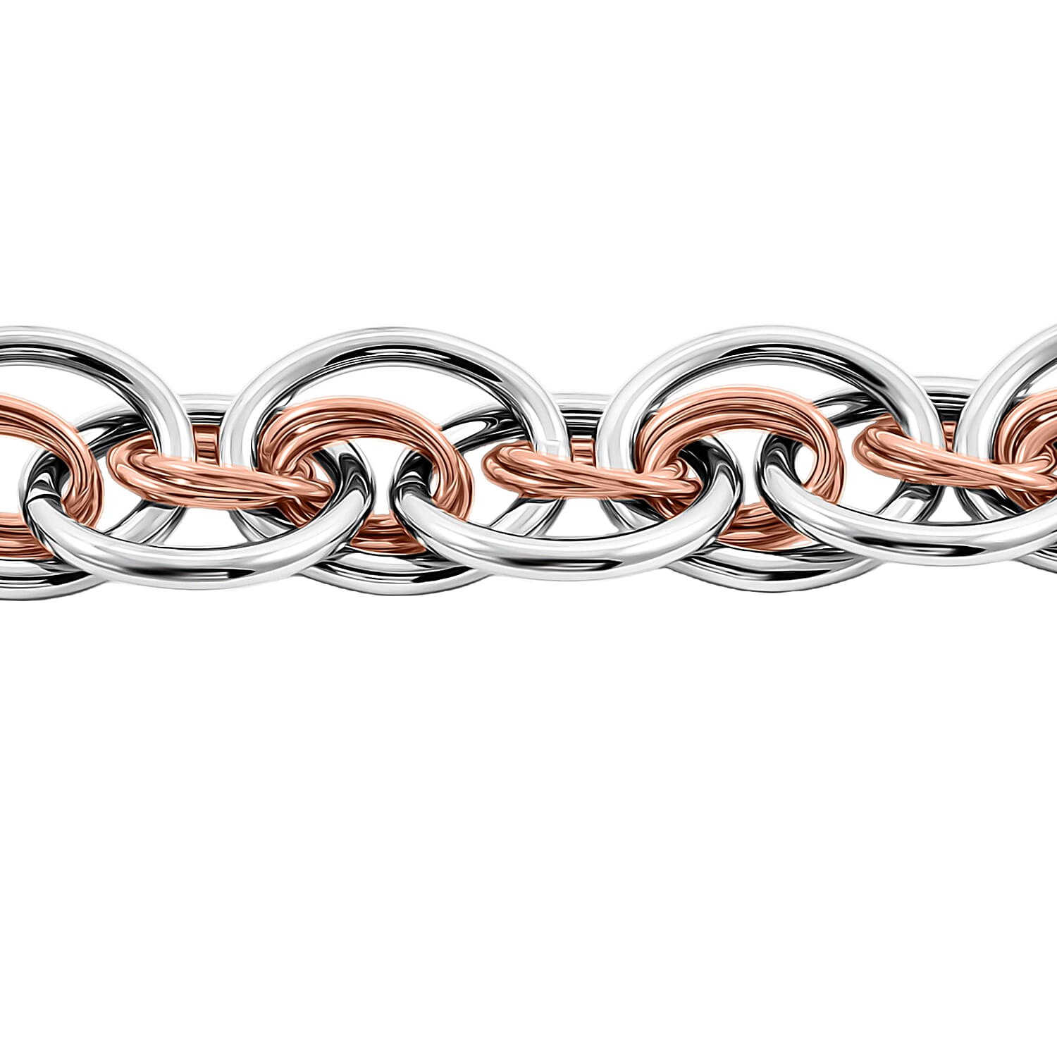 Calvin Klein Closeout ION Plated RG and Stainless Steel Forward Bracelet (7.00 In)