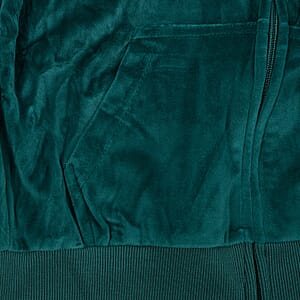 LEEHANTON Ladies Green Velour Track Suit - XL