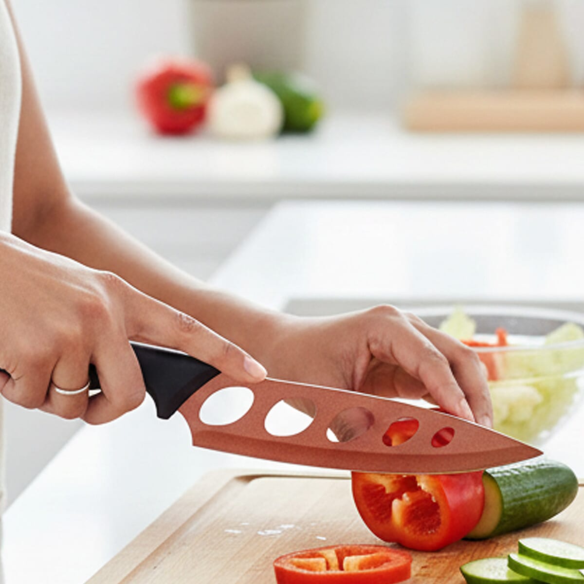 Closeout Set of 2 Copper Knives (Buy One Get One) image number 2