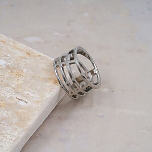 Calvin Klein Draw Ring in Stainless Steel (Size 5.0)