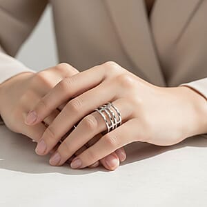 Calvin Klein Draw Ring in Stainless Steel (Size 5.0)